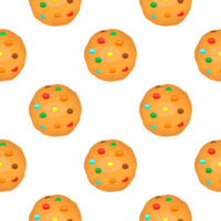 Pattern homemade cookie different taste in pastry biscuit png