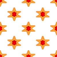 Pattern homemade cookie different taste in pastry biscuit png