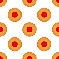 patrón de galletas caseras de diferentes sabores en galletas de pastelería png