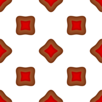 Pattern homemade cookie different taste in pastry biscuit png