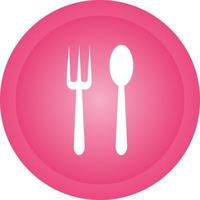 Spoon and Fork Vector Icon