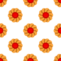 Pattern homemade cookie different taste in pastry biscuit png