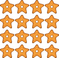 Pattern homemade cookie different taste in pastry biscuit png