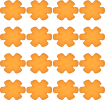 Pattern homemade cookie different taste in pastry biscuit png