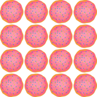 Pattern homemade cookie different taste in pastry biscuit png