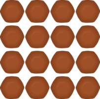 Pattern homemade cookie different taste in pastry biscuit png