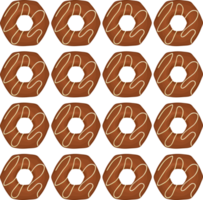 Pattern homemade cookie different taste in pastry biscuit png