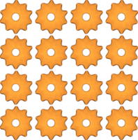 Pattern homemade cookie different taste in pastry biscuit png