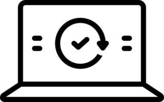 line icon for completely vector