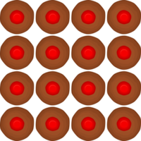 Pattern homemade cookie different taste in pastry biscuit png