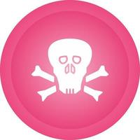 icono de vector de calavera pirata