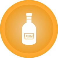 Bottle of Rum Vector Icon