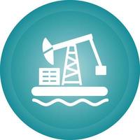 Oil Platform Vector Icon