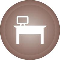 Office Desk Vector Icon