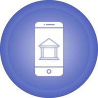 Mobile Banking Vector Icon