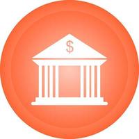 Bank Building Vector Icon