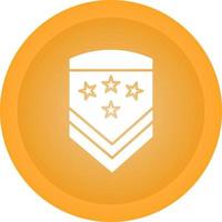 icono de vector de insignia militar