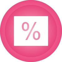 Percentage Vector Icon