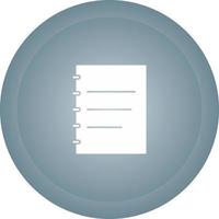 Notepad Vector Icon