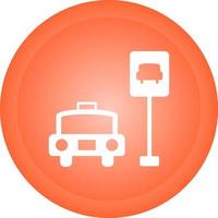 Taxi Stand Vector Icon