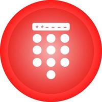 Passcode Lock Vector Icon