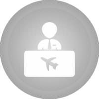 icono de vector de información de vuelo