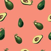 Vector pattern.Avocado. Avocado pattern. Avocado with leaves pattern.