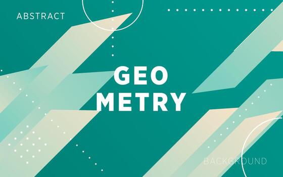 modern green gradient abstract geometry shape background with line and dots.can be used in cover design, poster, flyer, book design, website backgrounds or advertising. vector illustration.