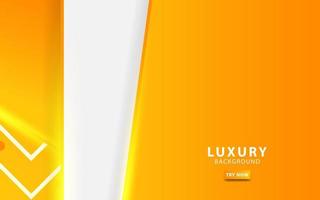 luxury abstract yellow background banner design with gold line. Overlap layers with paper effect. digital template. vector