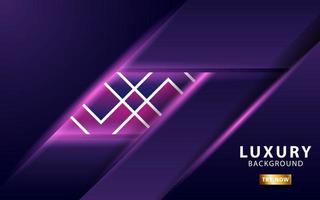 luxury Abstract 3d background with purple paper layers. Vector illustration in geometric texture with purple glittering. Graphic design element. modern decoration