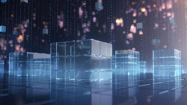 3d representación de resumen digital tecnología antecedentes. grande datos conexión concepto foto