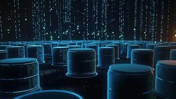 3D rendering of abstract digital technology background. Big data connection concept photo