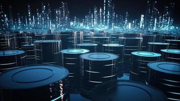 3D rendering of abstract digital technology background. Big data connection concept photo