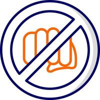 No Assaulting Vector Icon