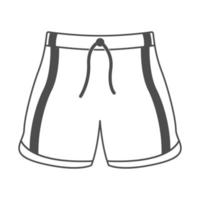 pantalones cortos icono plano diseño vector