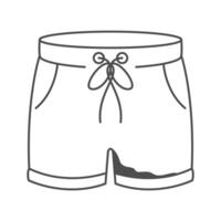 pantalones cortos icono plano diseño vector