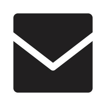 Message icon vector, Inbox Icon, Email Icon, Envelope Mail Icon and Bubble Chat Icon vector Illustration for web and mobile apps contact icons black and white