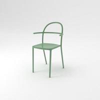 Armchair 3D rendered realistic furniture side view photo