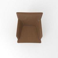 Armchair 3D rendered realistic furniture top view photo