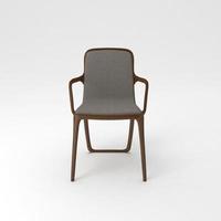 Armchair 3D render realistic furniture front view photo