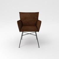 Armchair 3D render realistic furniture front view photo