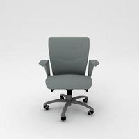 Office Chair 3D rendered realistic furniture front view photo