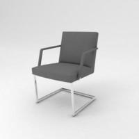 Office Chair 3D rendered realistic furniture side view photo