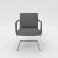 Office Chair 3D rendered realistic furniture front view photo