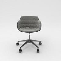 Office Chair 3D rendered realistic furniture front view photo