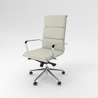 Office Chair 3D rendered realistic furniture side view photo