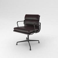 Office Chair 3D rendered realistic furniture side view photo