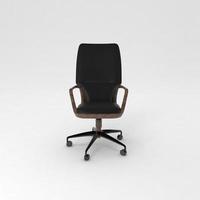 Office Chair 3D rendered realistic furniture front view photo