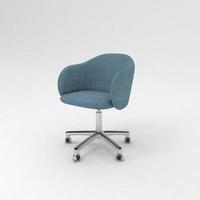 Office Chair 3D rendered realistic furniture side view photo