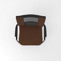 Office Chair 3D rendered realistic furniture top view photo